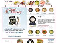 Tablet Screenshot of chefharvey.com
